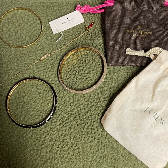 Kate Spade MRS. Bracelet with Three J. crew Bangles - Picture 2 of 2